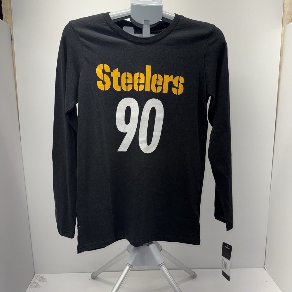 T.J. Watt Pittsburgh Steelers Youth L 14/16 Long Sleeve Shirt NFL New